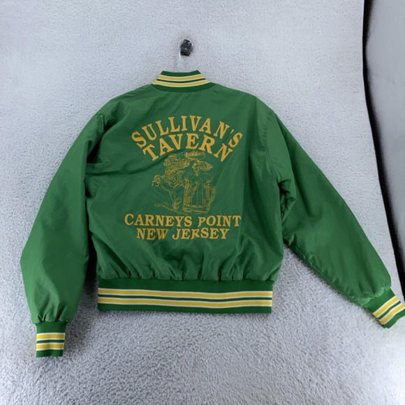 West Wind Other - Vtg Sullivan's Tavern Carneys Point‎ New Jersey Satin Bomber Jacket L Kathy 80s